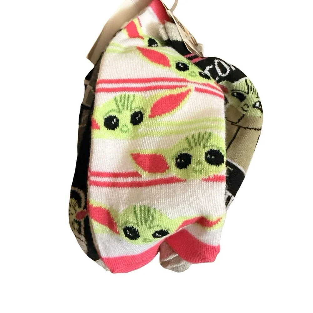 Star Wars Mandalorian Grogu Socks 10 Pairs Baby Yoda No Show Womens New
